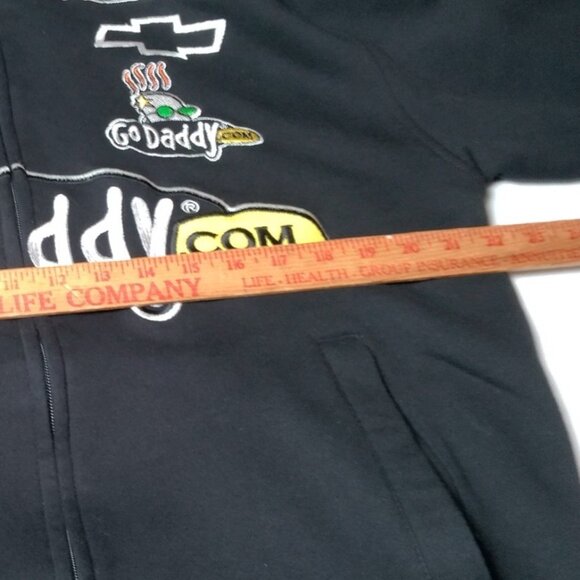 NASCAR Chase Authentics Go Daddy Danica Patrick Hooded Sweatshirt Small Zip Up - Picture 9 of 16